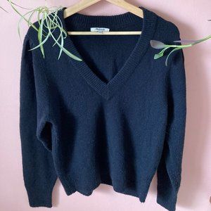 Black V-Neck Madewell Sweater